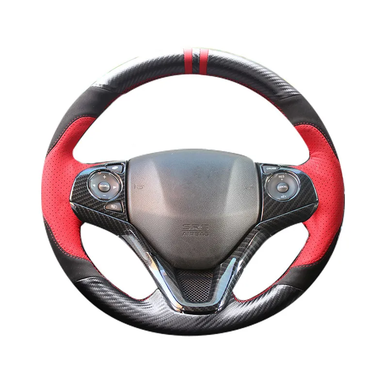 Кожаная оплетка рулевого колеса для Honda XRV Vezel /18-19, аксессуары для автомобильного колеса
Кожаная оплетка рулевого колеса для Honda XRV Vezel /18-19, аксессуары для автомобильного колеса