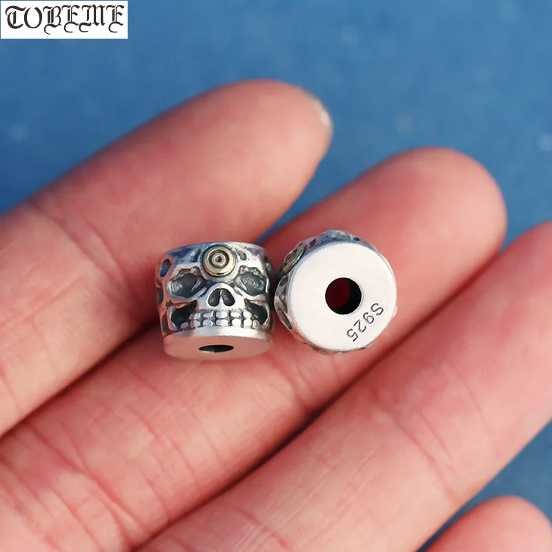 Handmade Real 925 Sterling Silver Skull Bead DIY Bracelet Skeleton Loose Bead Punk Jewelry Findings
Handmade Real 925 Sterling Silver Skull Bead DIY Bracelet Skeleton Loose Bead Punk Jewelry Findings
