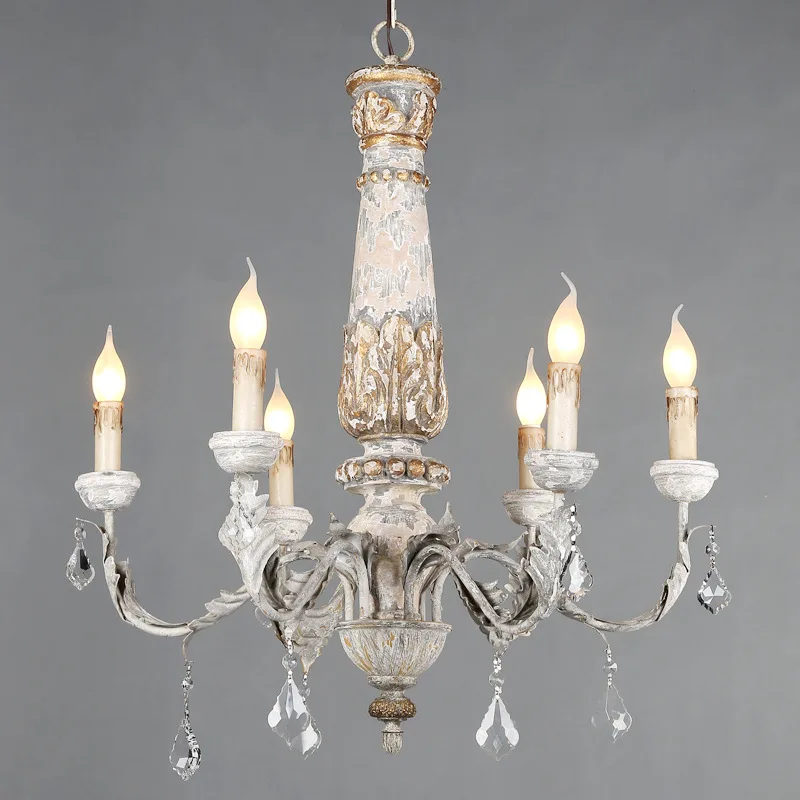 Wooden Iron Chandelier Lighting Vintage Crystal Lustre Pendant Chandelier Living Room Kitchen Bedroom Retro Loft Light WF
Wooden Iron Chandelier Lighting Vintage Crystal Lustre Pendant Chandelier Living Room Kitchen Bedroom Retro Loft Light WF