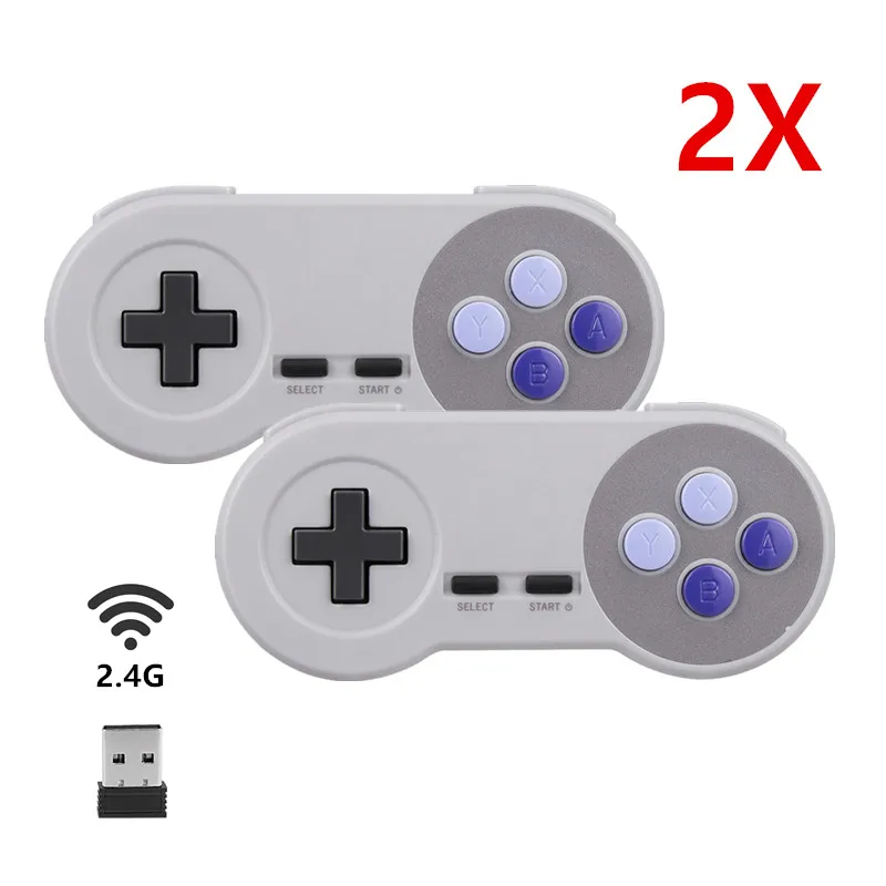 2pcs/Set 2.4G Wireless Controller Gaming Gamepad Joystick Super SNES Game Pad for PC Windows 7/8/10 Mac Raspberry Pi
2pcs/Set 2.4G Wireless Controller Gaming Gamepad Joystick Super SNES Game Pad for PC Windows 7/8/10 Mac Raspberry Pi