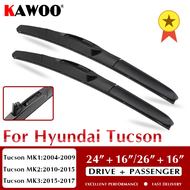 KAWOO For Hyundai Tucson Car Rubber Windcreen Wiper Blades 2004 2005 2006 2007 2008 2009 2010 2011 2012 2013 2014 2015 2016 2017
KAWOO For Hyundai Tucson Car Rubber Windcreen Wiper Blades 2004 2005 2006 2007 2008 2009 2010 2011 2012 2013 2014 2015 2016 2017
