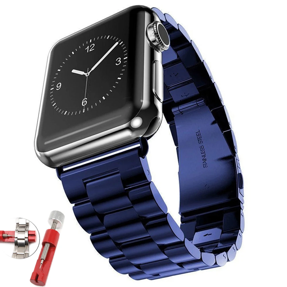 Stainless Steel strap for apple watch band 44mm iwatch 40mm 42mm 38mm Metal Bracelet smartwatch belt correa series 6 se 5 4 3
Stainless Steel strap for apple watch band 44mm iwatch 40mm 42mm 38mm Metal Bracelet smartwatch belt correa series 6 se 5 4 3