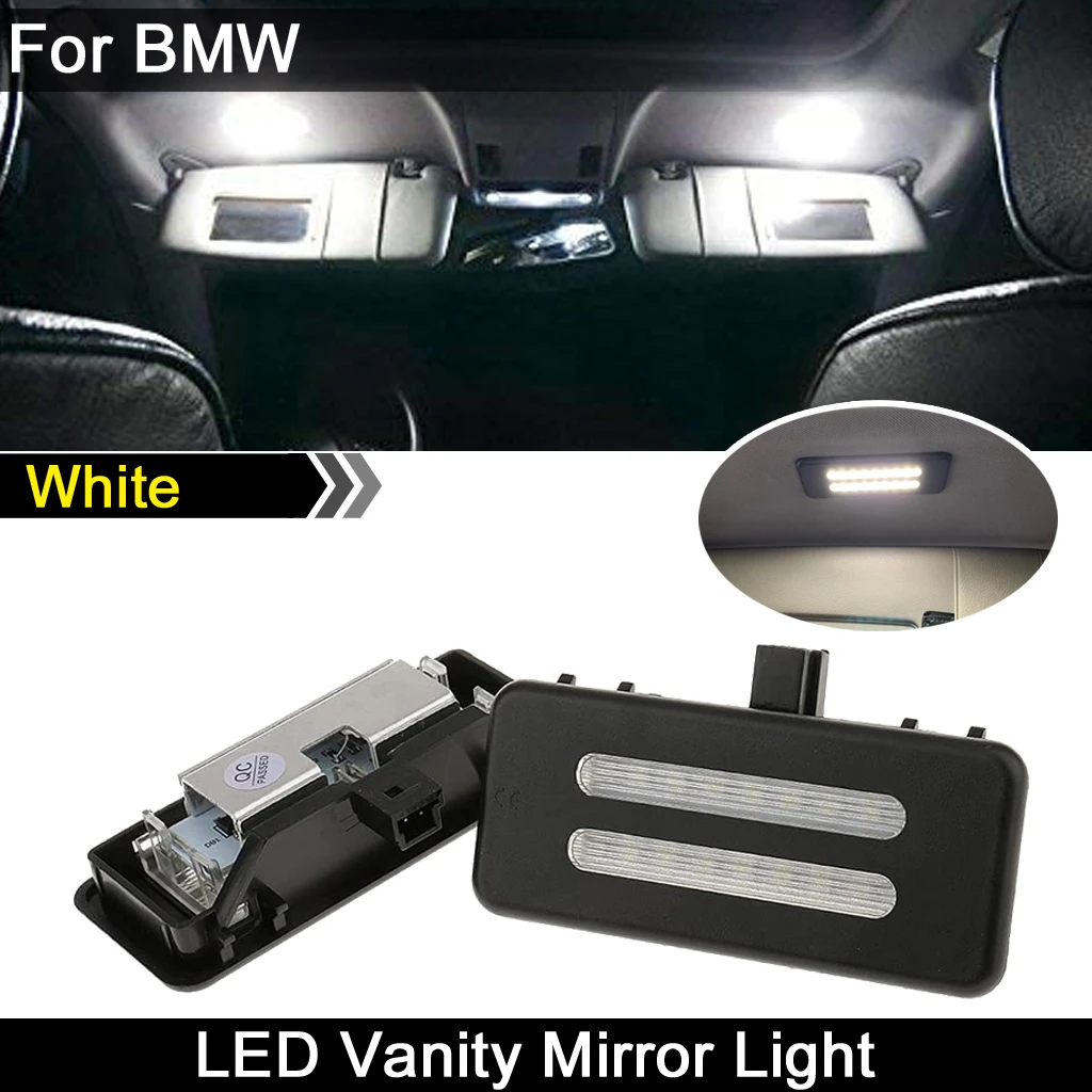 2Pcs White LED Reading Light For BMW E90 X1 E84 X5 E70 X6 E71 E72 E91 E92 X3 F25 E60 E61 Interior Sun Visor Vanity Mirror Lamp
2Pcs White LED Reading Light For BMW E90 X1 E84 X5 E70 X6 E71 E72 E91 E92 X3 F25 E60 E61 Interior Sun Visor Vanity Mirror Lamp