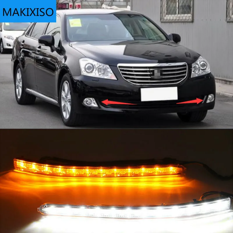 1Pair LED DRL Fog Lamps Daytime Running Light Car styling For Toyota Crown 2005-2011
1Pair LED DRL Fog Lamps Daytime Running Light Car styling For Toyota Crown 2005-2011