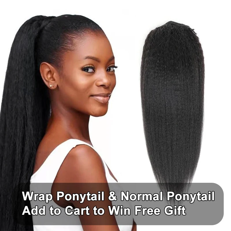 Prosa Kinky Straight Wrap Ponytail Around Drawstring Human Hair Extension Adjustable Strap Raw Hair Clip Ins Extension Long Hair
Prosa Kinky Straight Wrap Ponytail Around Drawstring Human Hair Extension Adjustable Strap Raw Hair Clip Ins Extension Long Hair