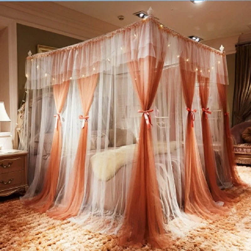 Luxury European Style Two-story Three-door SquareFloor-to-ceiling Lace Princess Wind Bed Curtain Mosquito Net Room Decoration
Luxury European Style Two-story Three-door SquareFloor-to-ceiling Lace Princess Wind Bed Curtain Mosquito Net Room Decoration