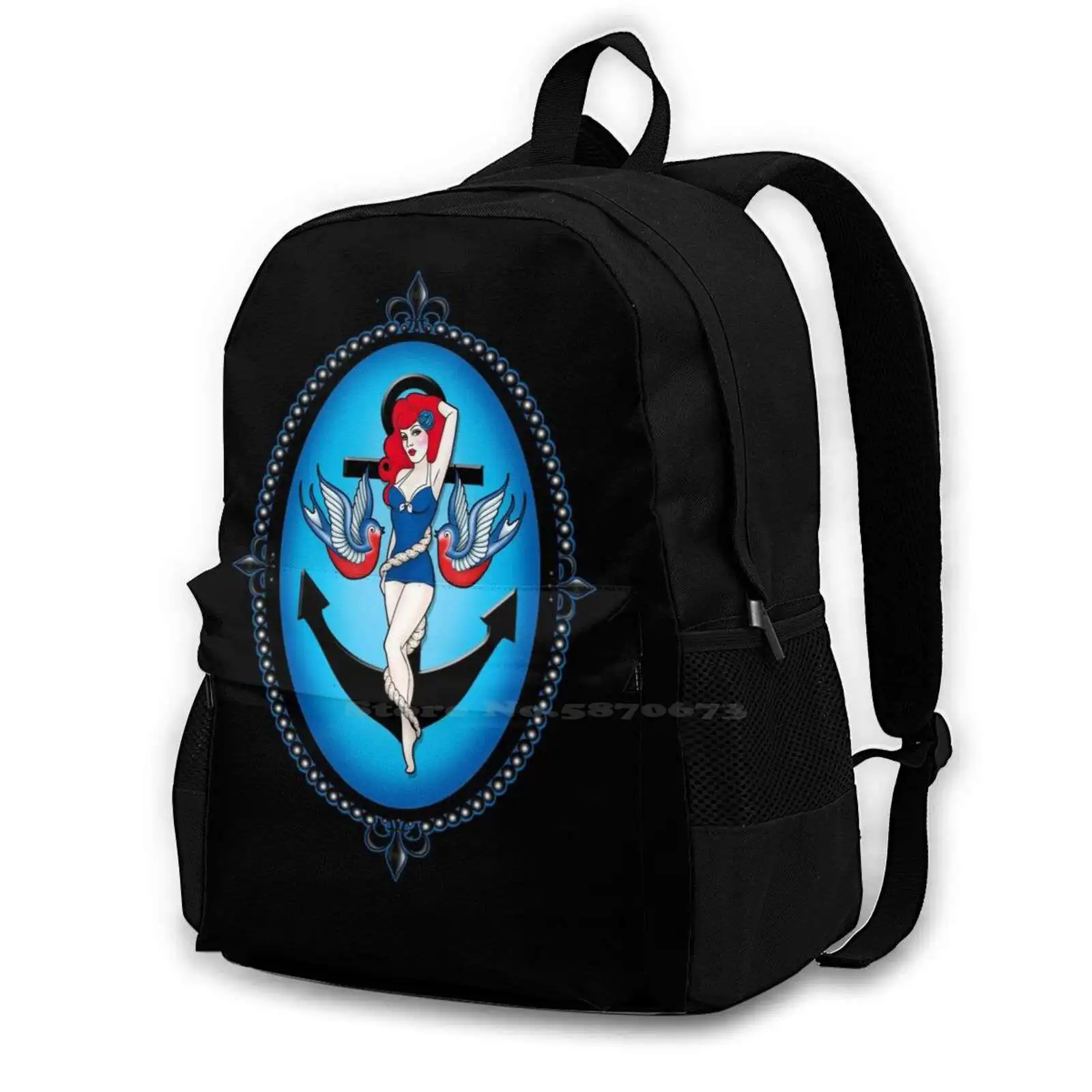Anchor Chick Backpack For Student School Laptop Travel Bag Sailor L Tattoo Swallows Anchor Sea Up Burlesque Lowbrow Kustom
Anchor Chick Backpack For Student School Laptop Travel Bag Sailor L Tattoo Swallows Anchor Sea Up Burlesque Lowbrow Kustom