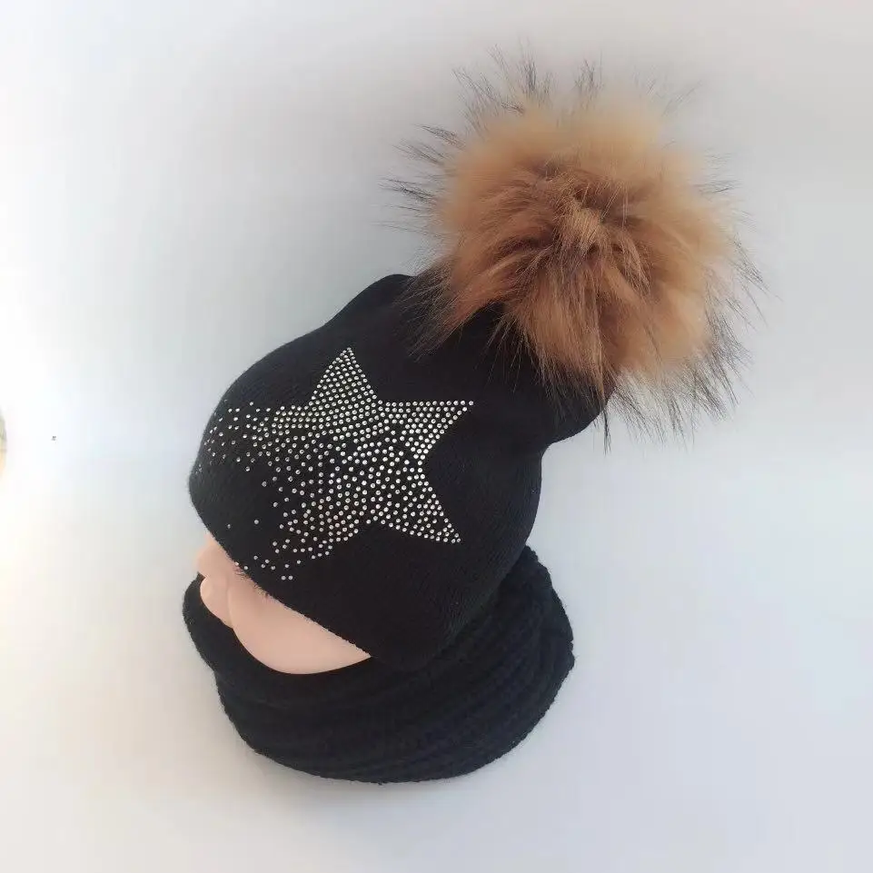 1-3 years children's winter infant baby kids faux fur star diamond hat scarf set cap beanie with pompom beanie for boys and girl
1-3 years children's winter infant baby kids faux fur star diamond hat scarf set cap beanie with pompom beanie for boys and girl
