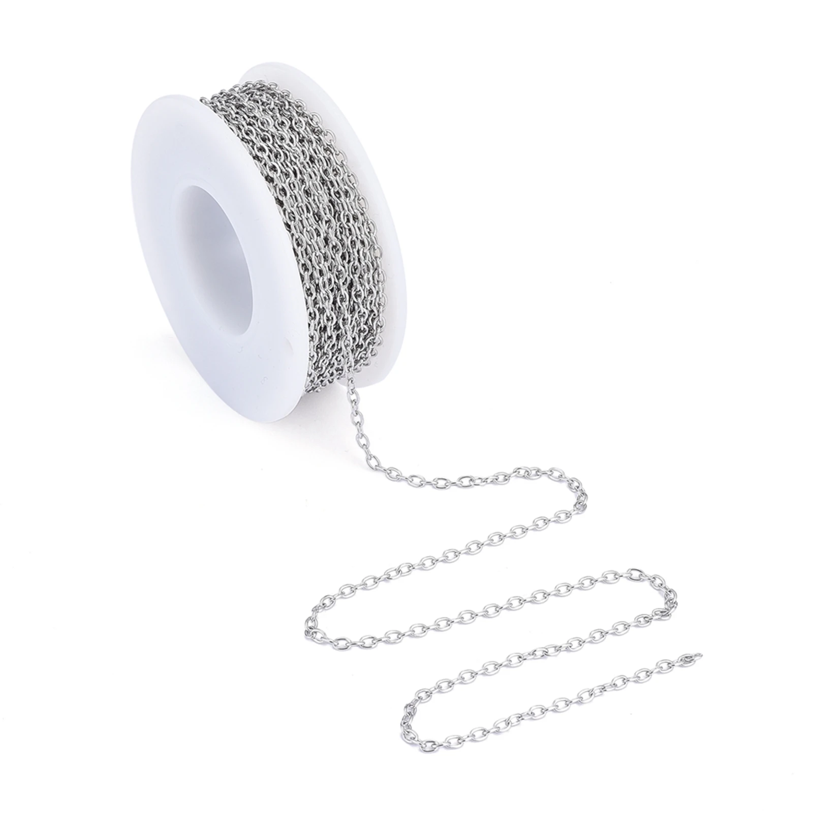 10m/Roll 3x2x0.5mm Unwelded 304 Stainless Steel Cross Chains For Jewelry Bracelet Necklace Making Stainless Steel Color
10m/Roll 3x2x0.5mm Unwelded 304 Stainless Steel Cross Chains For Jewelry Bracelet Necklace Making Stainless Steel Color