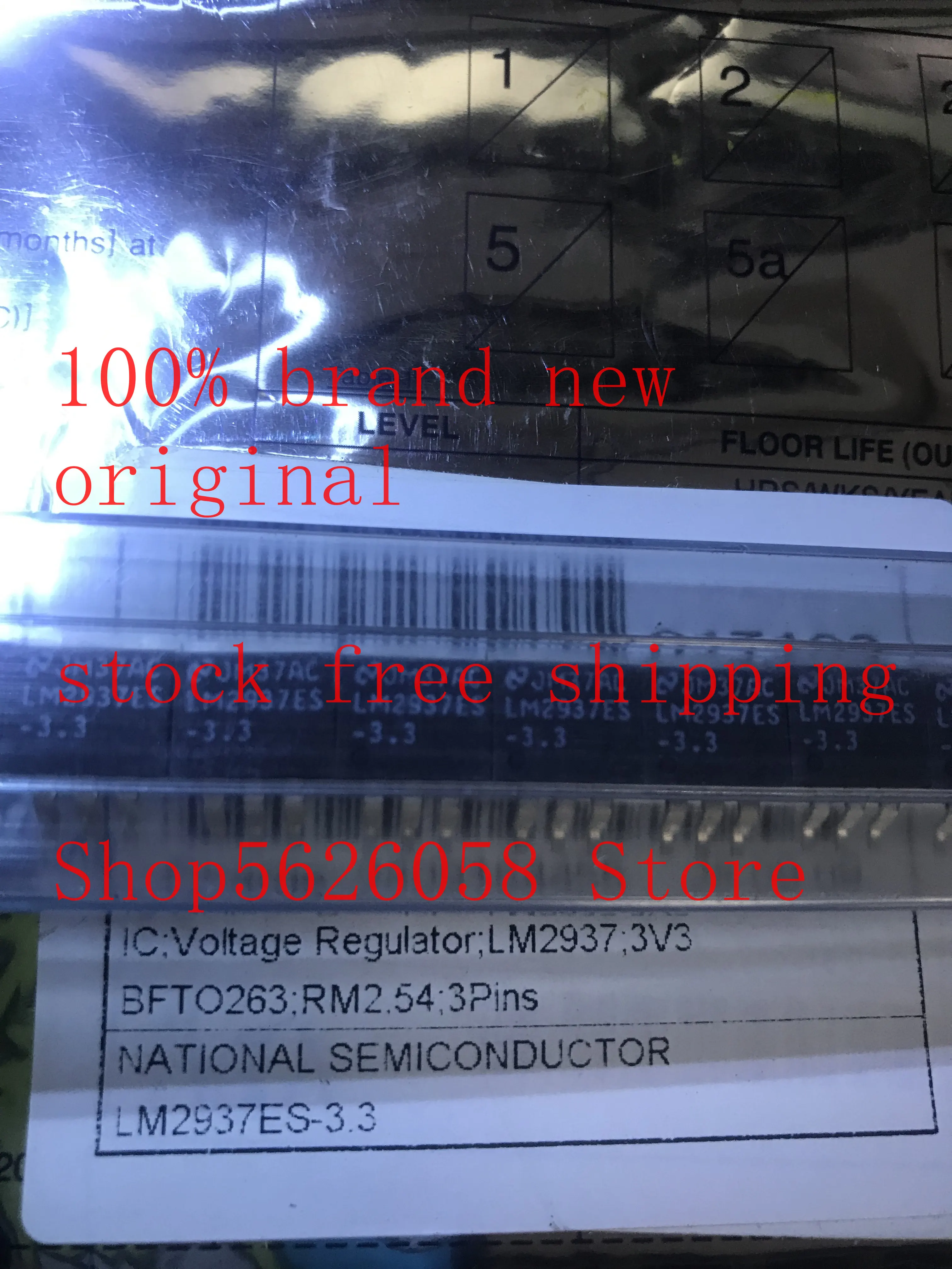 1PCS/LOT LM2937ES-3.3 LM2937ES LM2937ES-3.3/NOPB TO263 100% new original electronic components chips
1PCS/LOT LM2937ES-3.3 LM2937ES LM2937ES-3.3/NOPB TO263 100% new original electronic components chips