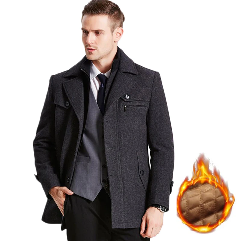 Winter Thicken Trench Coats Men Business Casual Outwear Windbreaker Overcoat Male Thick Warm Wool Long Parkas Plus Size 4XL 5XL
Winter Thicken Trench Coats Men Business Casual Outwear Windbreaker Overcoat Male Thick Warm Wool Long Parkas Plus Size 4XL 5XL
