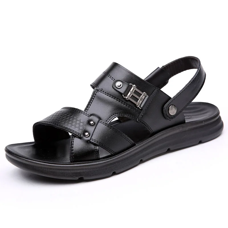 2021 Fashion Summer Shoes Men Slippers Genuine Leather Fashion Mens Holiday Beach Shoes Flat Non-slip Soft Male Footwear KA3611
2021 Fashion Summer Shoes Men Slippers Genuine Leather Fashion Mens Holiday Beach Shoes Flat Non-slip Soft Male Footwear KA3611