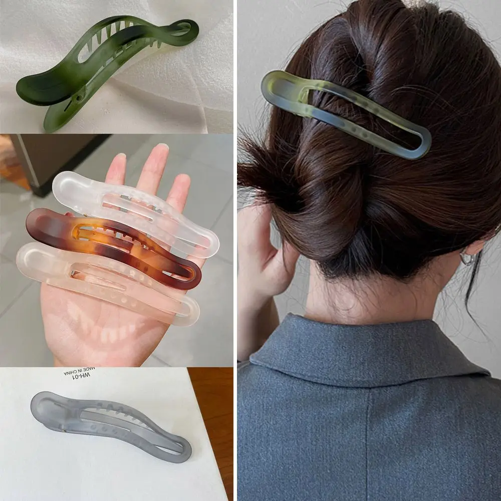 Fashion Beautiful Elegant Matte Hair Accessories Acrylic Hair Clip Large Hairpin Duckbill Clip
Fashion Beautiful Elegant Matte Hair Accessories Acrylic Hair Clip Large Hairpin Duckbill Clip