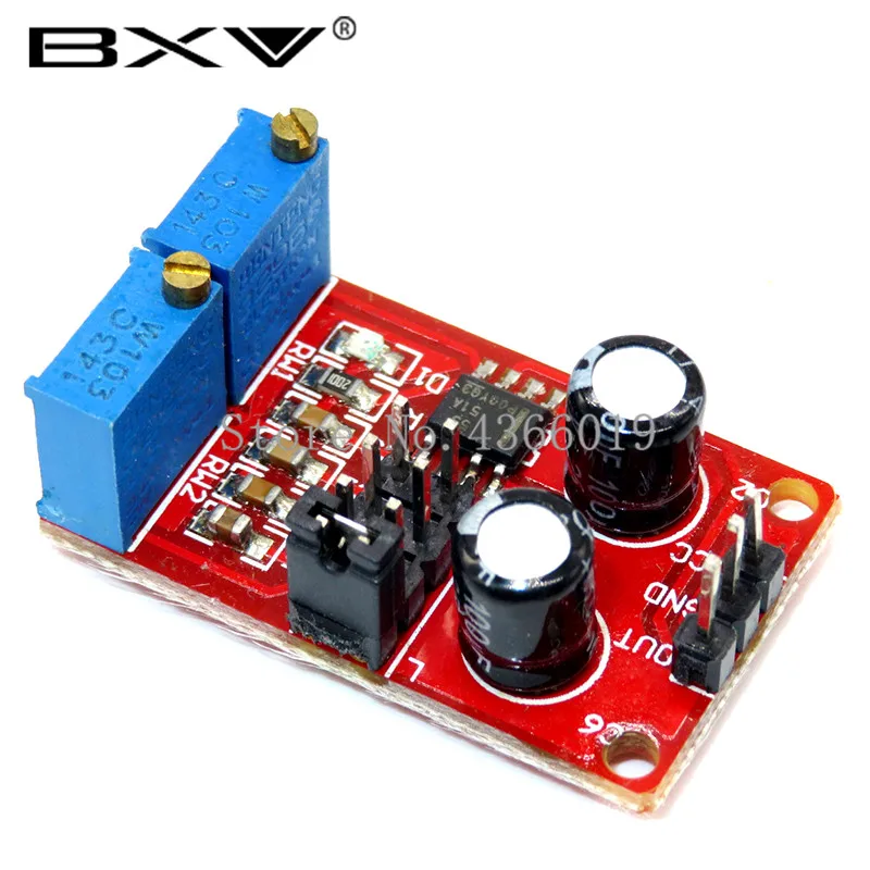 50pcs/lot NE555 Pulse Frequency Duty Cycle Adjustable Module Square Wave Signal Generator
50pcs/lot NE555 Pulse Frequency Duty Cycle Adjustable Module Square Wave Signal Generator