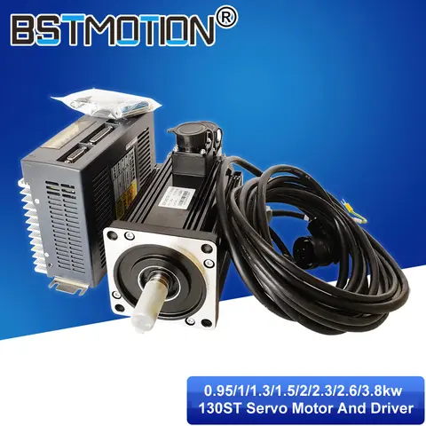 AC Servo Motor 1KW 1.3KW 1.5KW 2KW 2.3KW 2.6KW 3.8KW 130ST M04025 M05025 M06015 M06025 M07725 M10010 M10015 M10025 M15015 M15025