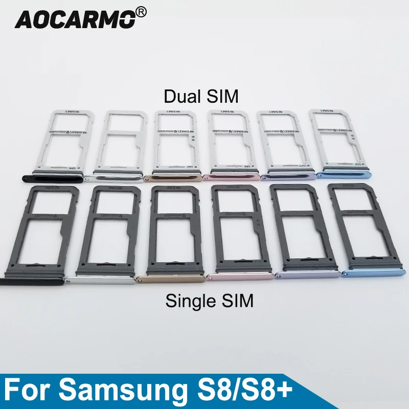 Aocarmo Single/Dual Metal Plastic Nano Sim Card Tray Slot Holder For Samsung Galaxy S8 SM-G9500 G950F S8 Plus SM-G955 S8+
Aocarmo Single/Dual Metal Plastic Nano Sim Card Tray Slot Holder For Samsung Galaxy S8 SM-G9500 G950F S8 Plus SM-G955 S8+