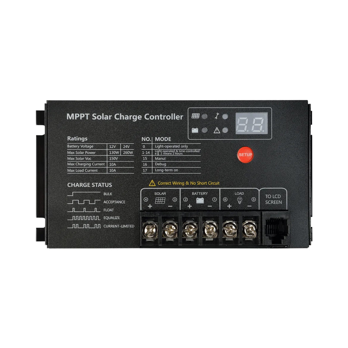MPPT Контроллер заряда для фотоэлектрических систем 10A 12V/24V Boost контроллер Солнечный регулятор Поддержка литий Батарея телефон караван Кемпи...
MPPT Контроллер заряда для фотоэлектрических систем 10A 12V/24V Boost контроллер Солнечный регулятор Поддержка литий Батарея телефон караван Кемпи...