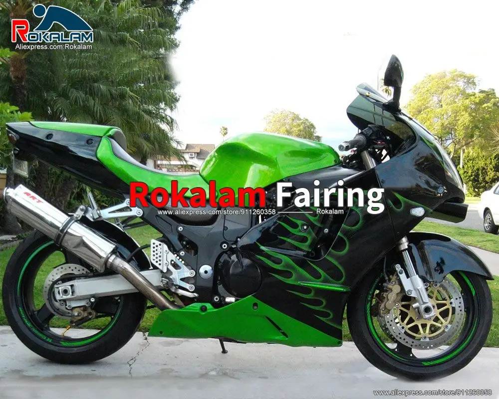 Motorcycle Fairings For Kawasaki ZX12R Ninja 2000 2001 ZX-12R 00 01 Black Green Flame ABS Motorbike Bodywork (Injection Molding)
Motorcycle Fairings For Kawasaki ZX12R Ninja 2000 2001 ZX-12R 00 01 Black Green Flame ABS Motorbike Bodywork (Injection Molding)