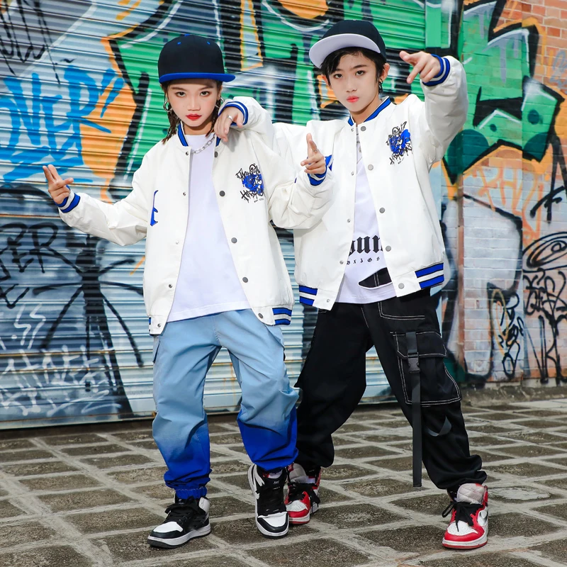 Street Hip Hop Baseball Uniforms Gradient Pants Kids Jazz Hip Hop Clothing For Girls Dance Costume Boys Ballroom Dance SL5608
Street Hip Hop Baseball Uniforms Gradient Pants Kids Jazz Hip Hop Clothing For Girls Dance Costume Boys Ballroom Dance SL5608