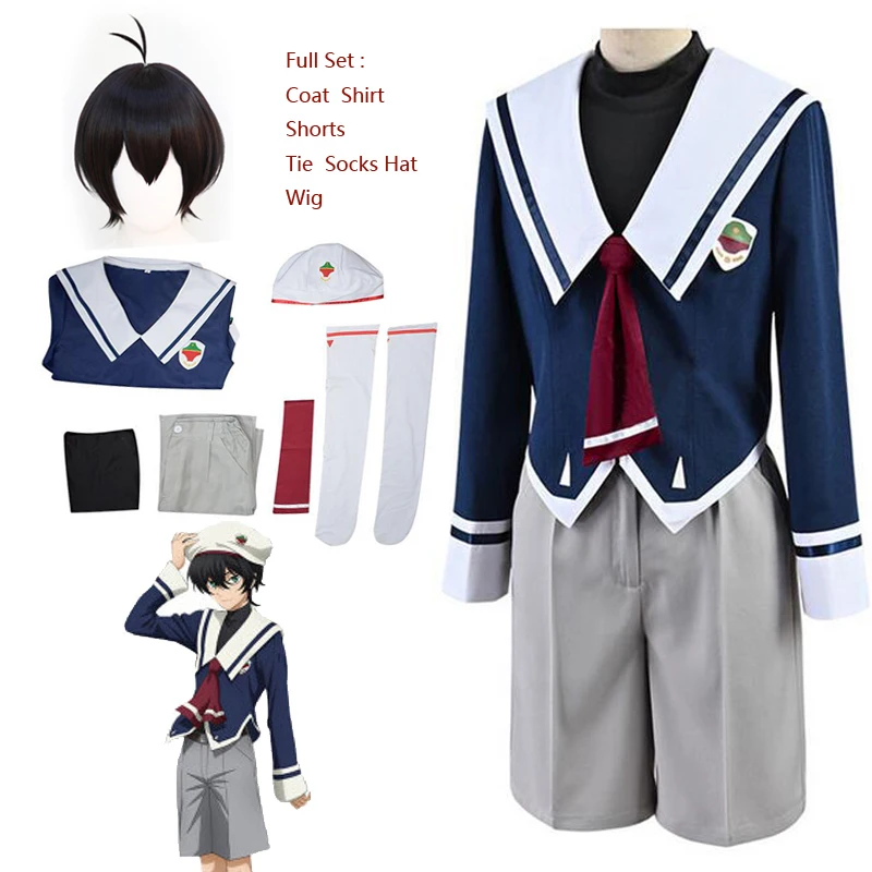 Anime SK EIGHT SK8 the Infinity Cosplay Costume Chinen MIYA School Uniform Top + Tie + Shorts + Vest + Hat
Anime SK EIGHT SK8 the Infinity Cosplay Costume Chinen MIYA School Uniform Top + Tie + Shorts + Vest + Hat