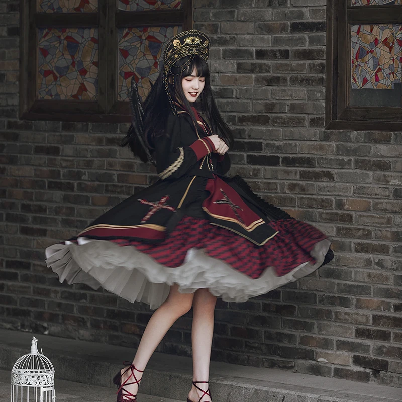 Gothic dark palace sweet princess lolita dress vintage high waist printing victorian dress kawaii girl gothic lolita cos loli
Gothic dark palace sweet princess lolita dress vintage high waist printing victorian dress kawaii girl gothic lolita cos loli