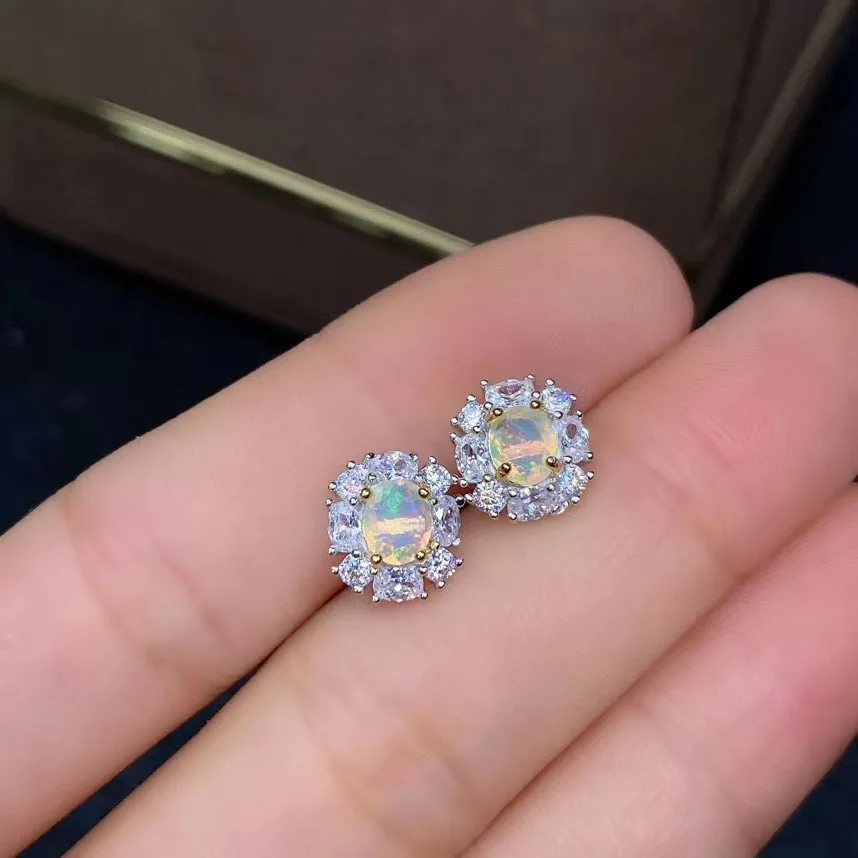 New Arrival Natural and Real Natural Real OPal Earrings S925 Sterling Silver Fine Elegant Jewelry for Women Wedding Earring
New Arrival Natural and Real Natural Real OPal Earrings S925 Sterling Silver Fine Elegant Jewelry for Women Wedding Earring