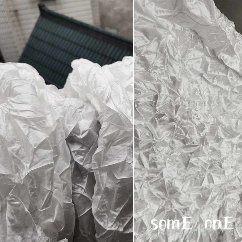 Irregular Pleated Tulle Fabric Transparent White Miyake Folds DIY Wedding Background Decor Skirts Dress Clothes Designer Fabric
Irregular Pleated Tulle Fabric Transparent White Miyake Folds DIY Wedding Background Decor Skirts Dress Clothes Designer Fabric