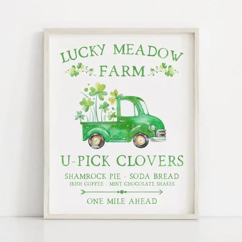 St. Patrick's Day Printable - Clover Truck Printable - St. Patrick's Day Decor - St. Patrick's Day Truck - Seasonal Decor - Spr
St. Patrick's Day Printable - Clover Truck Printable - St. Patrick's Day Decor - St. Patrick's Day Truck - Seasonal Decor - Spr
