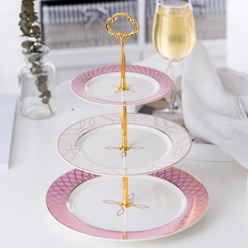 Three-layer Dessert Plates Light luxury Creative European Living Room Home Afternoon Tea Ceramic Pastry Clubhouse Candy Plate
Three-layer Dessert Plates Light luxury Creative European Living Room Home Afternoon Tea Ceramic Pastry Clubhouse Candy Plate