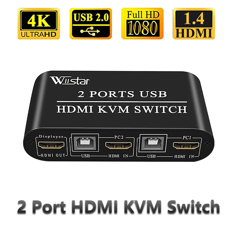 Wiistar KVM HDMI-переключатель USB 2-портовый 4K30 Гц HDMI-переключатель KVM-переключатель HDMI двойной монитор для совместного использования монитора клавиатуры мыши принтер
Wiistar KVM HDMI-переключатель USB 2-портовый 4K30 Гц HDMI-переключатель KVM-переключатель HDMI двойной монитор для совместного использования монитора клавиатуры мыши принтер
