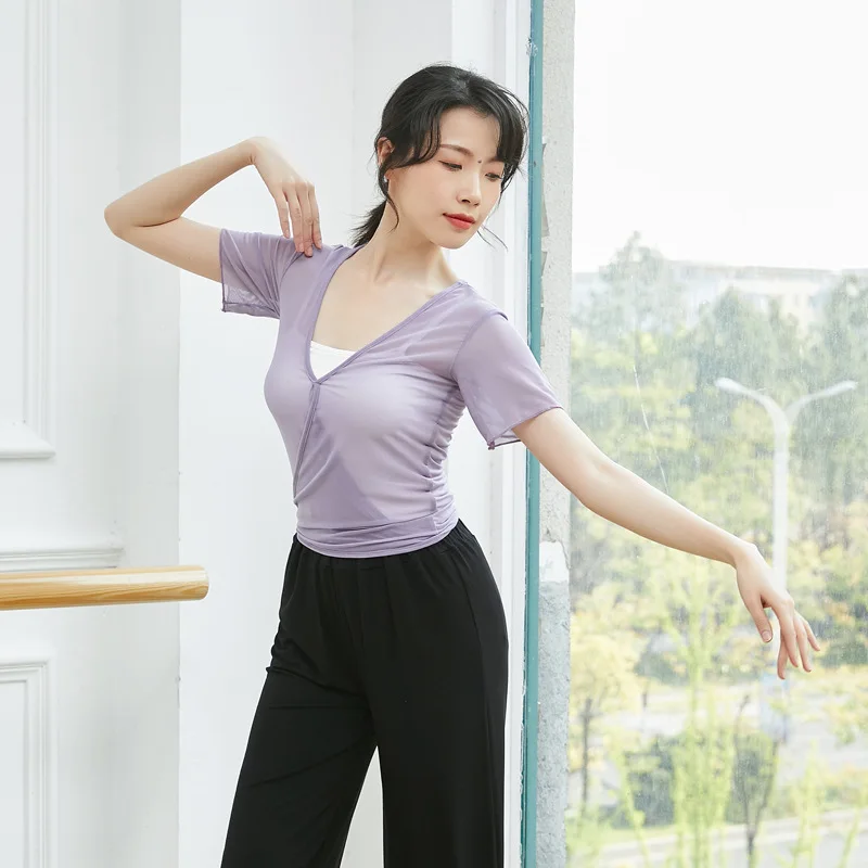 Adult Belly Dance Transparent Blouse Sheer Mesh Top Wrap Side T Shirt Yoga Fairy Costume for Women Dancing Clothes Dancer Wear
Adult Belly Dance Transparent Blouse Sheer Mesh Top Wrap Side T Shirt Yoga Fairy Costume for Women Dancing Clothes Dancer Wear