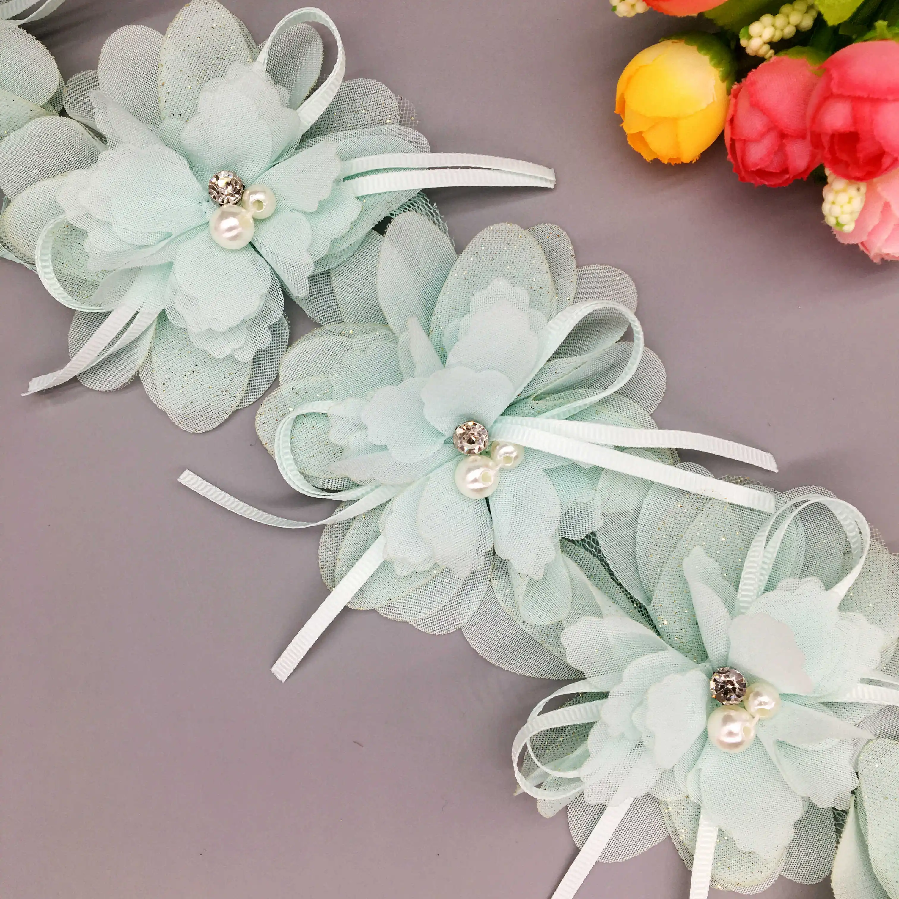 1 Yard Green 3D Flowers Pearl Lace Trim Handmade Rhinestone Trimmings Wedding Wrist Flower Dress Clothes Applique Sewing Crafts
1 Yard Green 3D Flowers Pearl Lace Trim Handmade Rhinestone Trimmings Wedding Wrist Flower Dress Clothes Applique Sewing Crafts