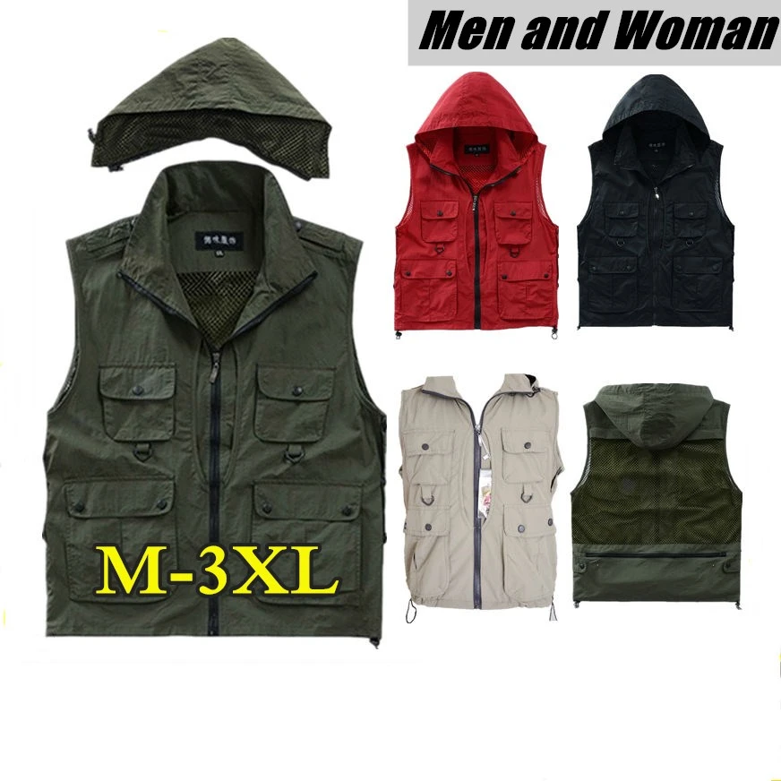 Outdoor Quick Dry Hiking Fishing Vest Men Women Summer Mesh Breathable Photography Waistcoat Multi Pockets Hiking Sports Vest
Outdoor Quick Dry Hiking Fishing Vest Men Women Summer Mesh Breathable Photography Waistcoat Multi Pockets Hiking Sports Vest