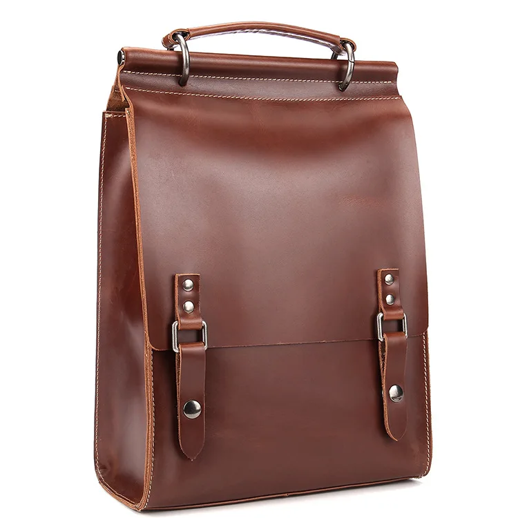 Fashion Glossy Leather Backpack Black Men's and Women's Universal A4 Work School Leather Schoolbag
Fashion Glossy Leather Backpack Black Men's and Women's Universal A4 Work School Leather Schoolbag