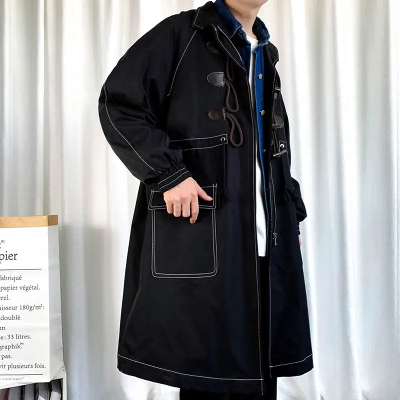2022 Autumn Winter Fashion Trench Coat Men's Casual Long Coat Men Streetwear Loose Windbreaker Jacket Mens Overcoat K71
2022 Autumn Winter Fashion Trench Coat Men's Casual Long Coat Men Streetwear Loose Windbreaker Jacket Mens Overcoat K71