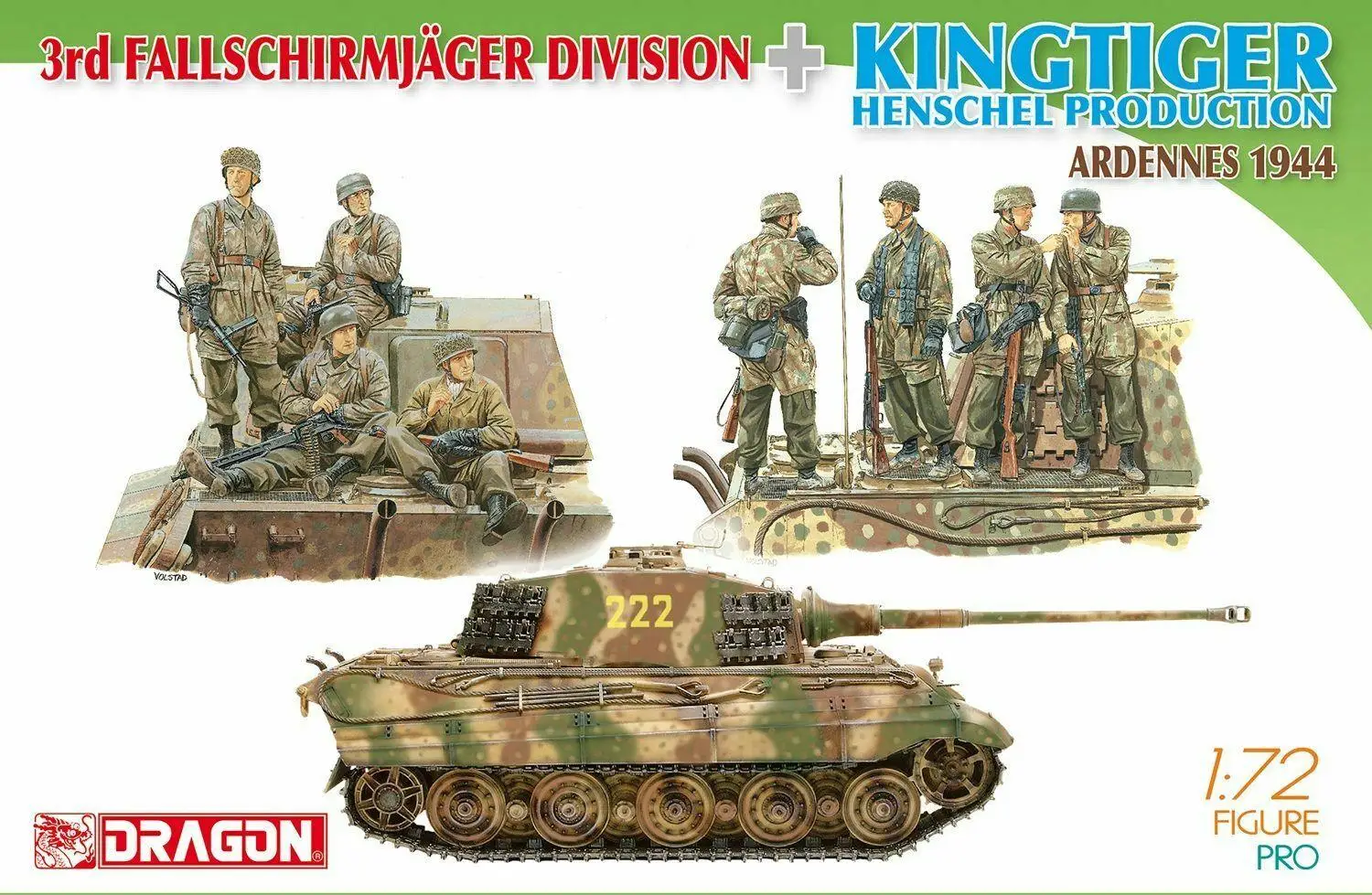 DRAGON 7400 1:72 Масштаб 3-й Fallschirmjager деление + Kingtiger Henschel производственная модель комплект
DRAGON 7400 1:72 Масштаб 3-й Fallschirmjager деление + Kingtiger Henschel производственная модель комплект
