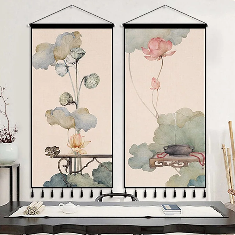 Chinese Style Lotus Wall Paintings Tapestry Wall Art Vintage Room Decor Aesthetic Hanging Home Office Decoracion Para Sala
Chinese Style Lotus Wall Paintings Tapestry Wall Art Vintage Room Decor Aesthetic Hanging Home Office Decoracion Para Sala