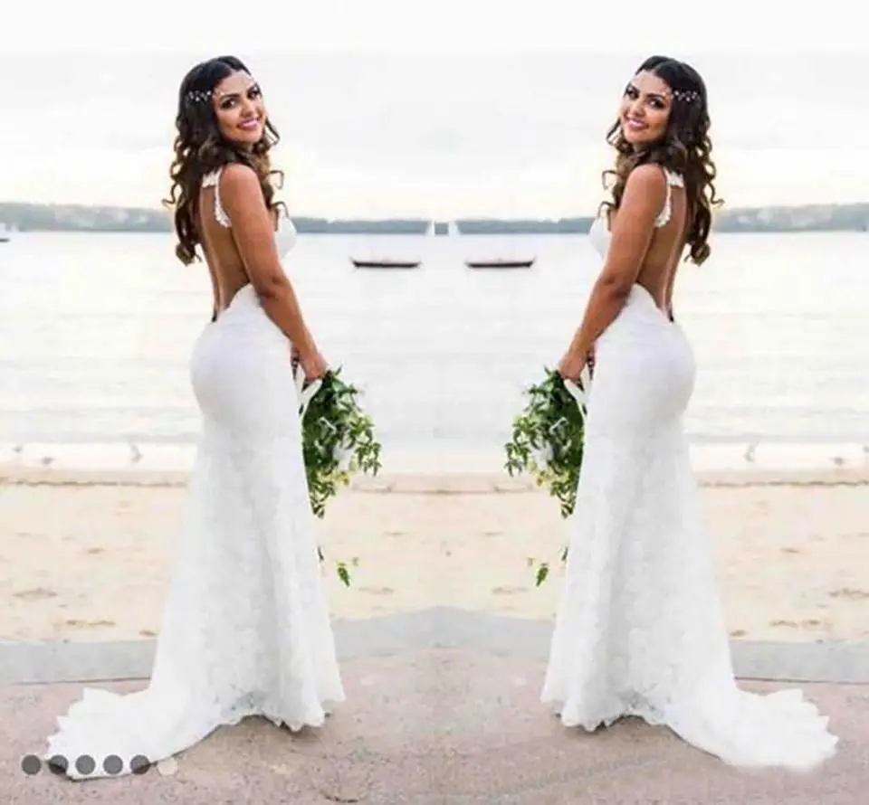 Vintage Beach Wedding Dresses Mermaid Spaghetti Bridal Gowns With Full Lace Backless Wedding Gowns Wed Dress Wed
Vintage Beach Wedding Dresses Mermaid Spaghetti Bridal Gowns With Full Lace Backless Wedding Gowns Wed Dress Wed