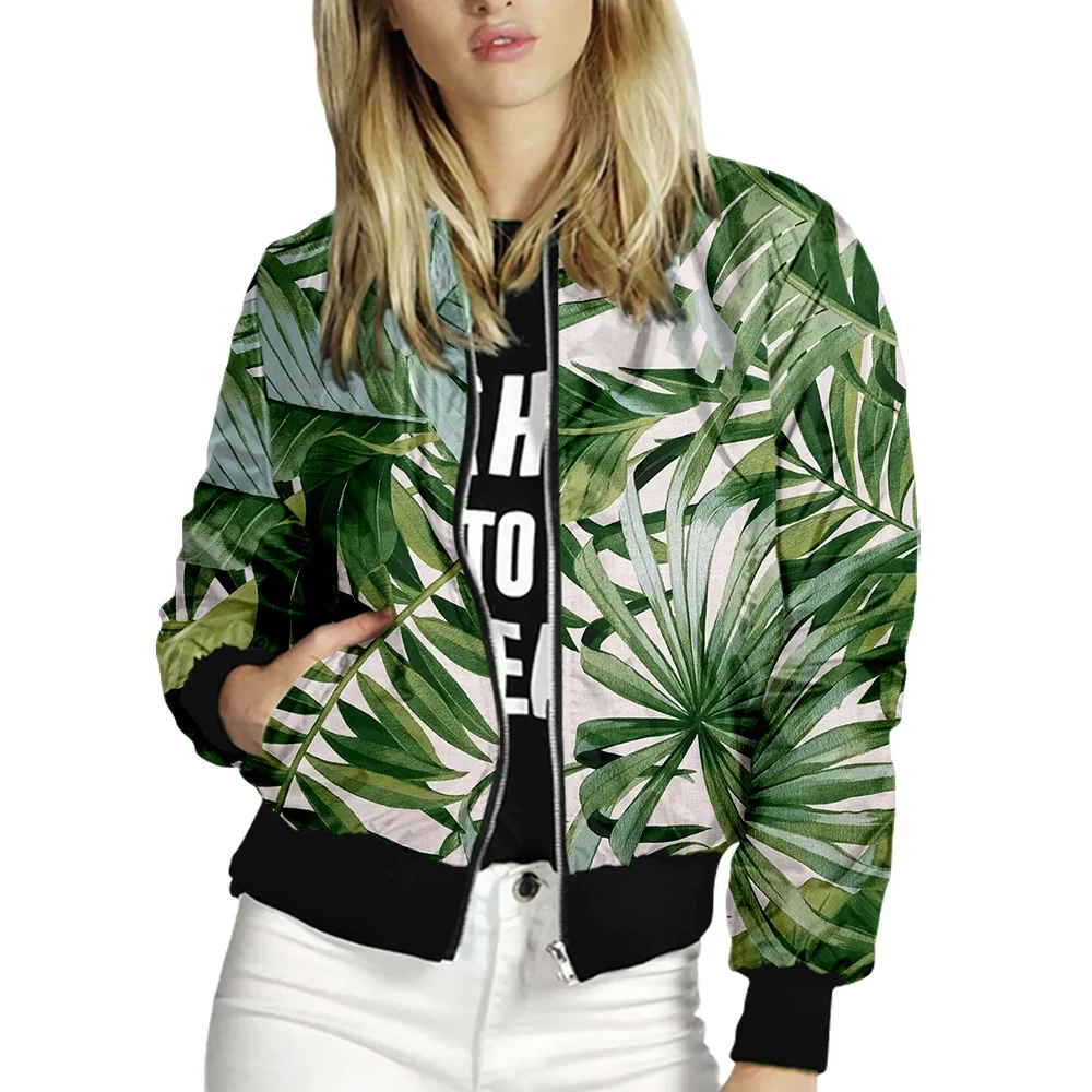 Women Jackets Retro 3D Print Ladies Zipper Up Bomber Outwear Autumn Long Sleeve Short Thin Slim Casual Pocket Biker Coats Tops
Women Jackets Retro 3D Print Ladies Zipper Up Bomber Outwear Autumn Long Sleeve Short Thin Slim Casual Pocket Biker Coats Tops