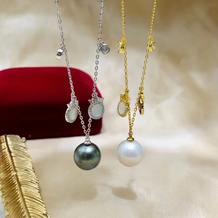 925 Sterling Silver Necklace Chain with Pendant Mountings Findings Jewelry Parts Fittings Accessories for Pearls
925 Sterling Silver Necklace Chain with Pendant Mountings Findings Jewelry Parts Fittings Accessories for Pearls