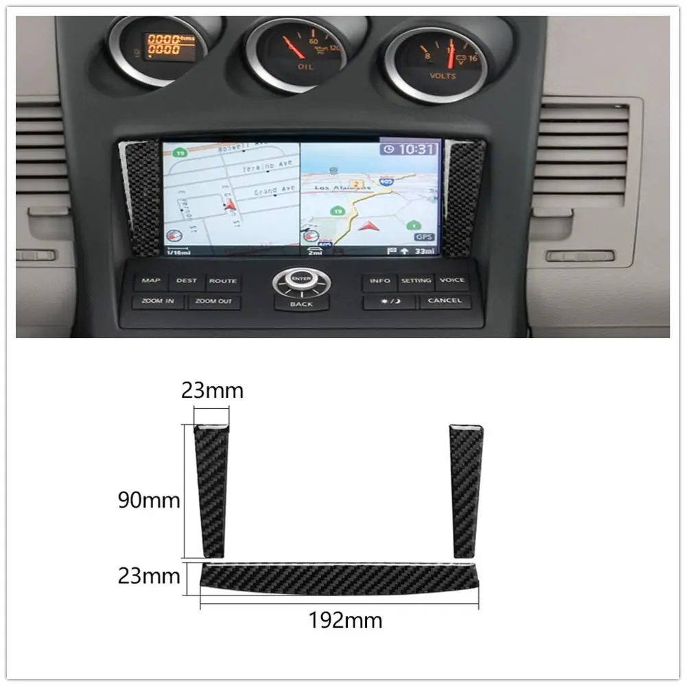 For Nissan 350Z Z33 2006 2007 2008 2009 Carbon Fiber Stickers Instrument Navigation Frame Modified Interioers Car Accessories
For Nissan 350Z Z33 2006 2007 2008 2009 Carbon Fiber Stickers Instrument Navigation Frame Modified Interioers Car Accessories