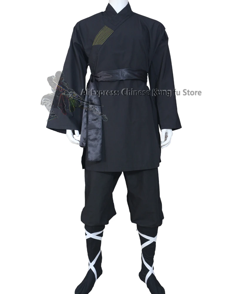 Shaolin Monk Kung fu Suit Taoist Robe Tai chi Uniform Martial arts Wing Chun Sets Black Cotton
Shaolin Monk Kung fu Suit Taoist Robe Tai chi Uniform Martial arts Wing Chun Sets Black Cotton
