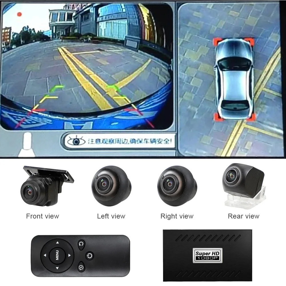 Carsanbo Car 360-degree 4 Cameras 2D Around View Surround View Reversing Parking Camera Bird's-eye Panoramic System DVR HD 1080P
Carsanbo Car 360-degree 4 Cameras 2D Around View Surround View Reversing Parking Camera Bird's-eye Panoramic System DVR HD 1080P
