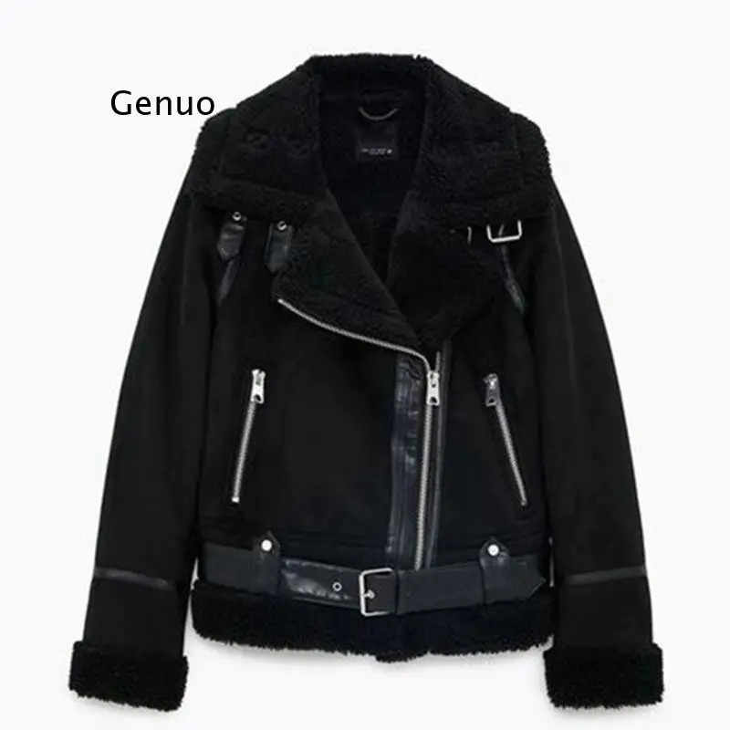 Faux Fur Leather Jacket Women Wool Coat Winter Thick Motorcycle Jackets Vintage Suede Lambswool Coats Loose Outwear Women Jacket
Faux Fur Leather Jacket Women Wool Coat Winter Thick Motorcycle Jackets Vintage Suede Lambswool Coats Loose Outwear Women Jacket