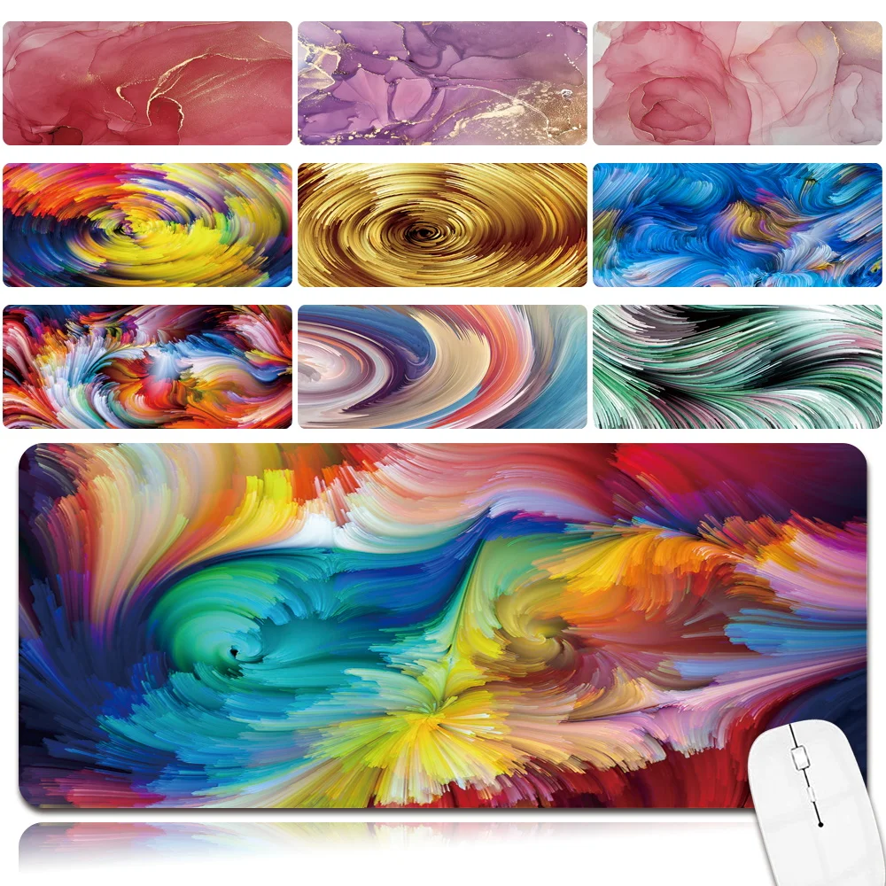 2021 New Large Laptop Mouse Mat Anti-slip Waterproof PU Leather Computer Mousepad Watercolor Pattern Durable Game Mouse-pad
2021 New Large Laptop Mouse Mat Anti-slip Waterproof PU Leather Computer Mousepad Watercolor Pattern Durable Game Mouse-pad