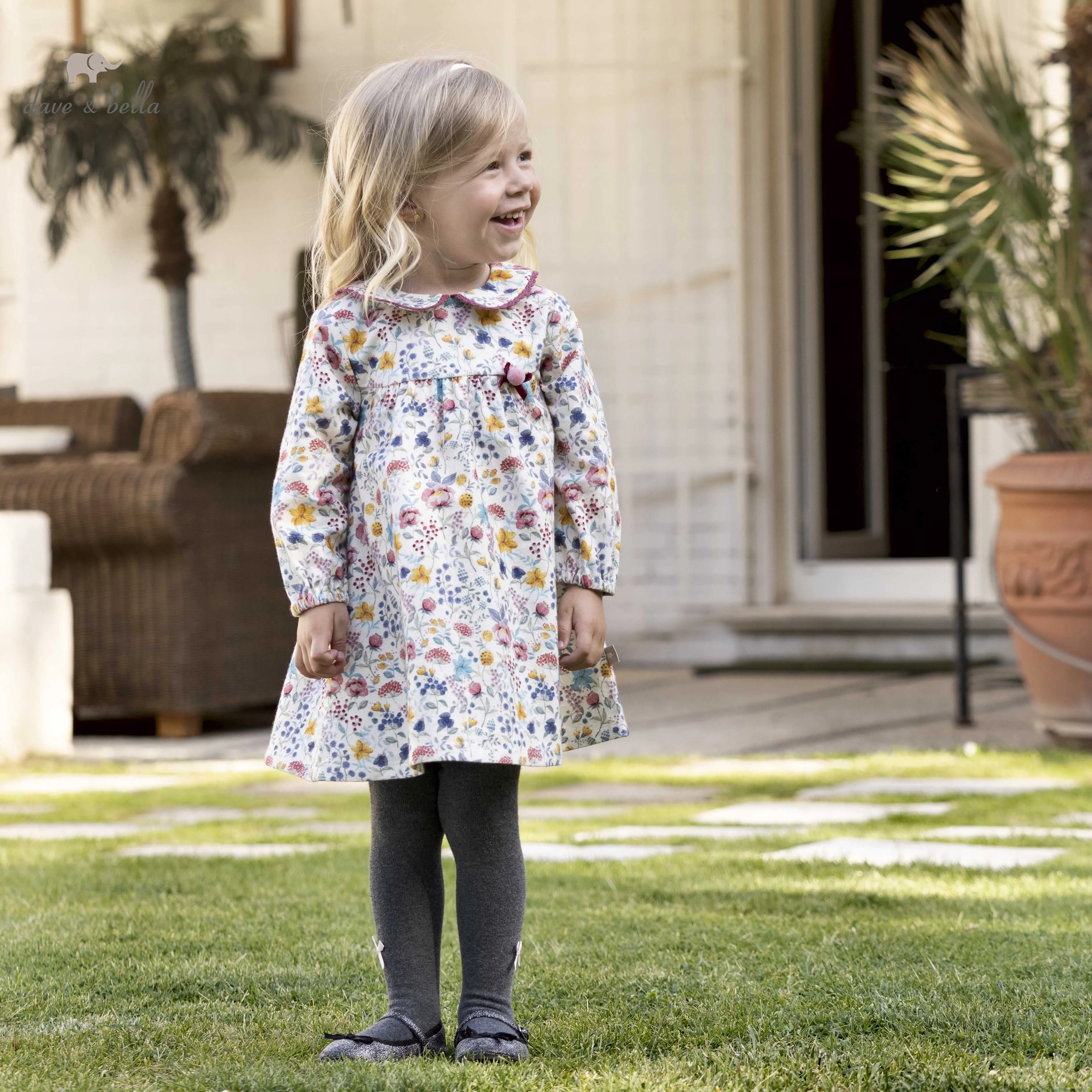 DBM19136-2 dave bella autumn baby girl's cute floral print dress children fashion party dress kids infant lolita clothes
DBM19136-2 dave bella autumn baby girl's cute floral print dress children fashion party dress kids infant lolita clothes