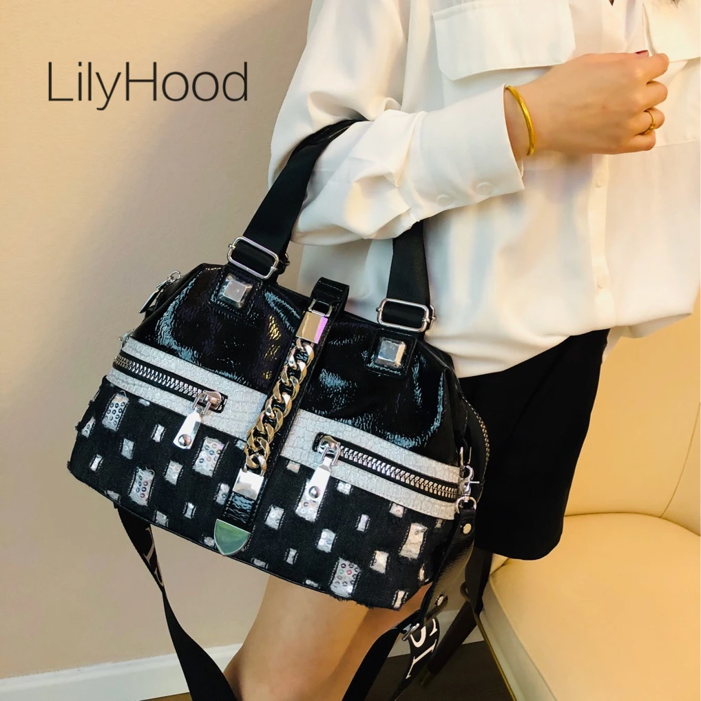 Women Fashion Artificial Leather Messenger Bag Lady Casual Big Capacity Luxury Designer Iridescent Paillette Denim Crossbody Bag
Women Fashion Artificial Leather Messenger Bag Lady Casual Big Capacity Luxury Designer Iridescent Paillette Denim Crossbody Bag