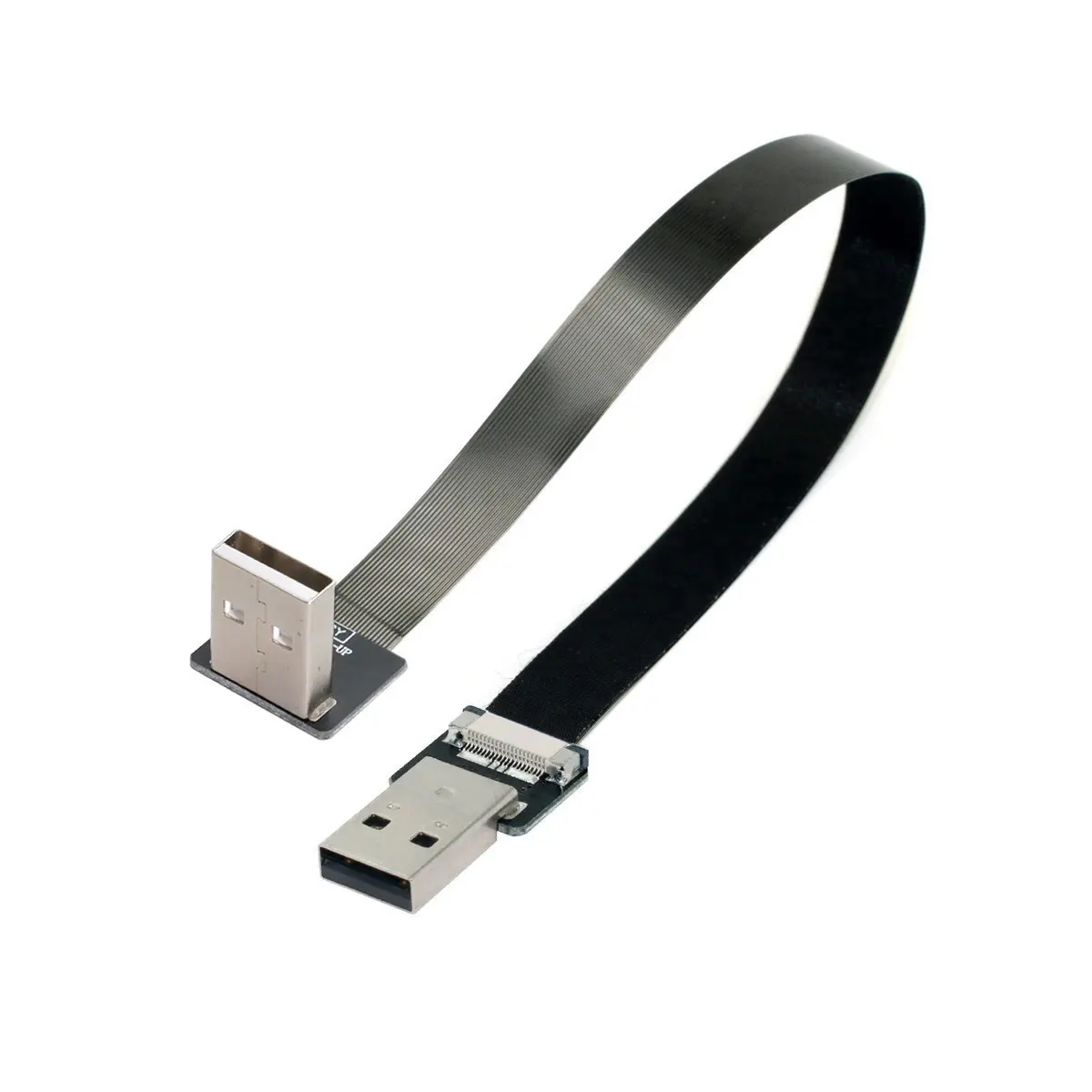 Type-A Male Data Flat Slim FPC Cable 90 Degree for FPV & Disk & Scanner & Printer to Up Angled USB 2.0 Type-A Male
Type-A Male Data Flat Slim FPC Cable 90 Degree for FPV & Disk & Scanner & Printer to Up Angled USB 2.0 Type-A Male