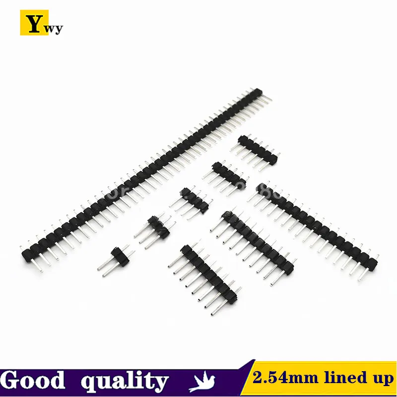 10Pcs 2.54mm Single Row Male 2~40P PCB Board Pin Header Connector Strip Pinheader 2/3/4/5/6/8/10/12/20/40Pin For Arduino
10Pcs 2.54mm Single Row Male 2~40P PCB Board Pin Header Connector Strip Pinheader 2/3/4/5/6/8/10/12/20/40Pin For Arduino