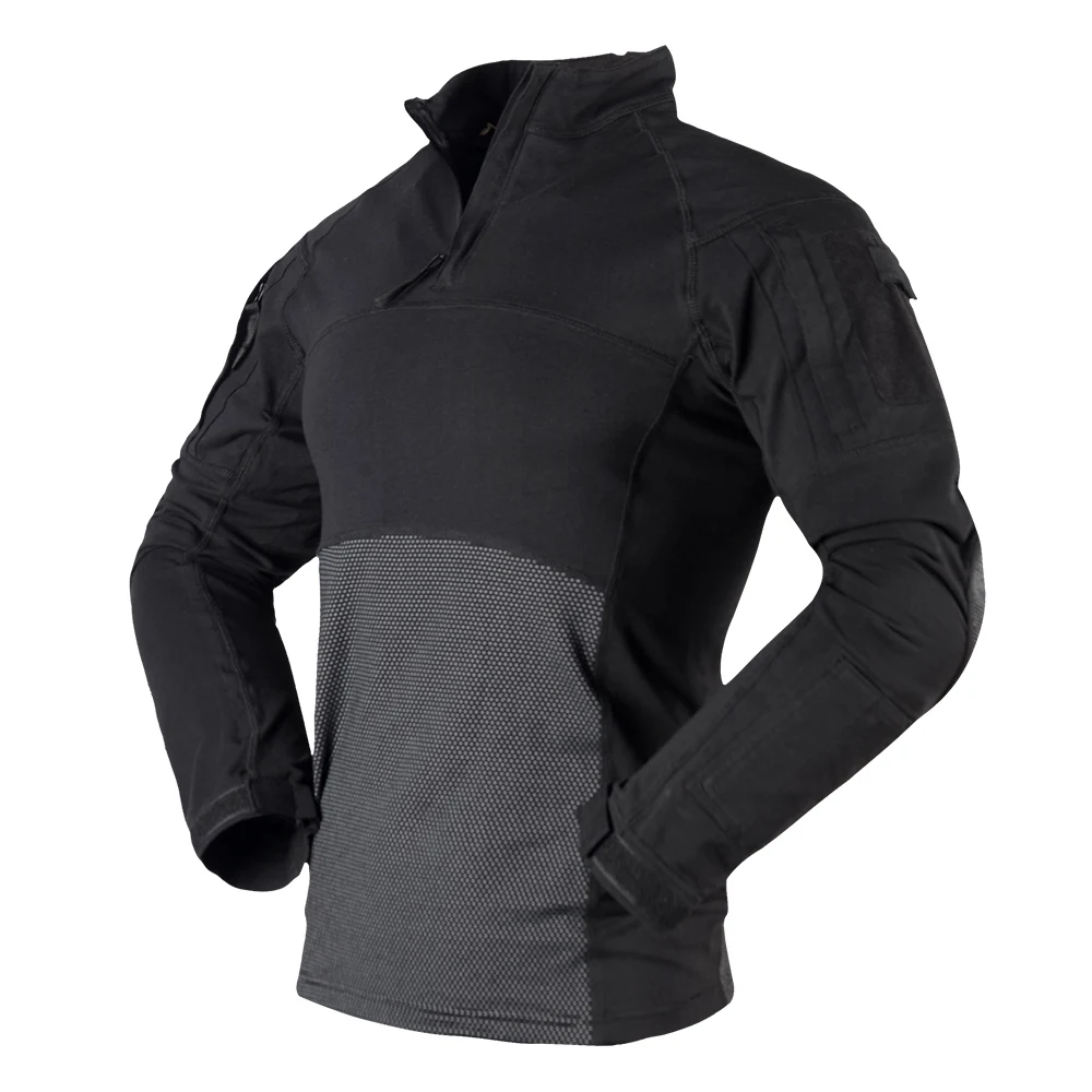 Knitted LS Long Sleeve Strech Soft Handfeeling Cotton Black Tactical Combat Shirt For Men
Knitted LS Long Sleeve Strech Soft Handfeeling Cotton Black Tactical Combat Shirt For Men